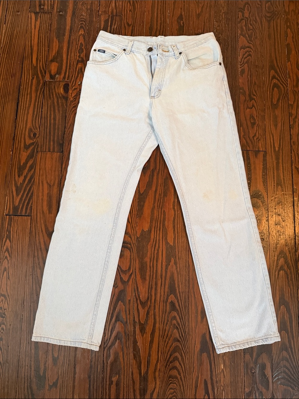 Lee Women's Straight Leg Jeans in Light Blue Wash